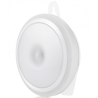 LED šviestuvas, 0.5W, PIR jutiklis, šilta balta šviesa