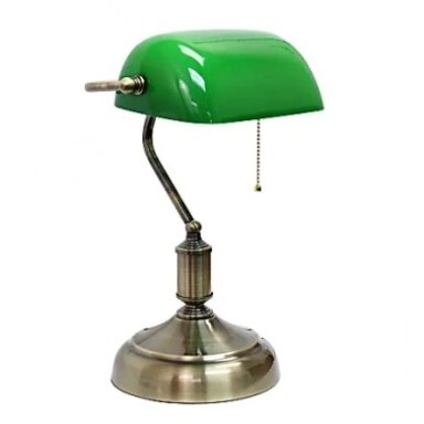 LED stalinė lempa, E27 lizdas, bronzinė
