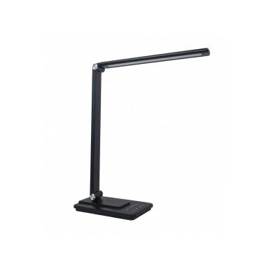 LED stalinis šviestuvas, 8W, įkraunamas, juodas, CCT šviesa