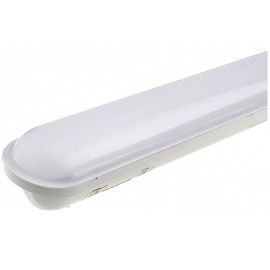 LED šviestuvas, 40W, vandeniui atsparus, PIR jutiklis, šalta balta šviesa