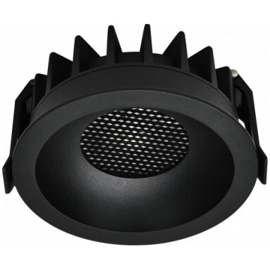 LED šviestuvas, apvalus, juodas, 15W, CCT šviesa