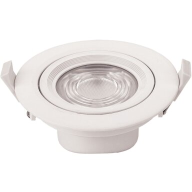 LED šviestuvas, apvalus, pasukamas, 10W, šalta balta šviesa