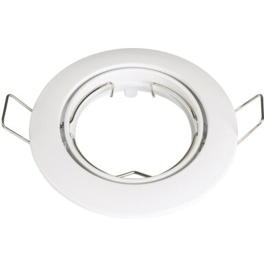 LED šviestuvas, apvalus, pasukamas, baltas