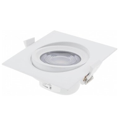 LED šviestuvas, kvadratinis, pasukamas, 10W, neutrali balta šviesa