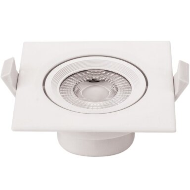 LED šviestuvas, kvadratinis, pasukamas, 5W, šalta balta šviesa