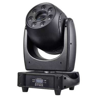 LED taškinis, rašto, judantis prožektorius WL-BW120, 120W balta, 12x0.2W RGB, 4in1
