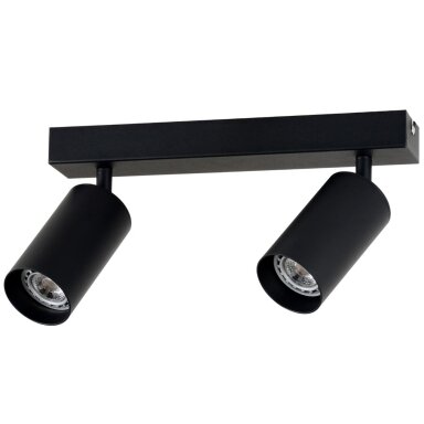 LED taškinis šviestuvas, 2 lemputės, juodas