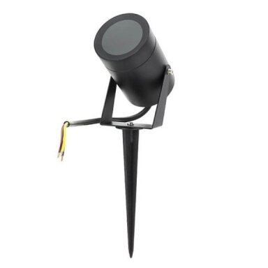 LED taškinis šviestuvas, GU10, įsmeigiamas, prisukamas, juodas