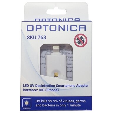 LED UV dezinfekavimo priedėlis telefonui, IOS