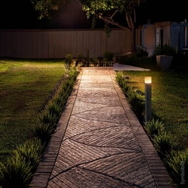 LED vejos lempa, 100cm, tamsiai pilka