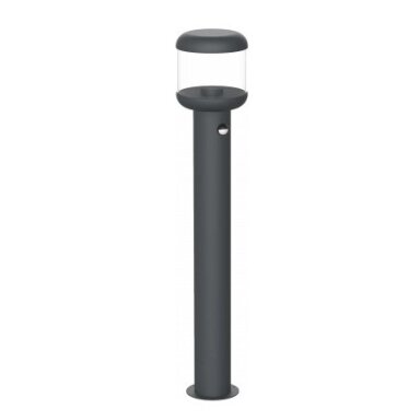 LED vejos lempa, 75cm, PIR jutiklis, tamsiai pilka