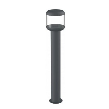 LED vejos lempa, 75cm, tamsiai pilka