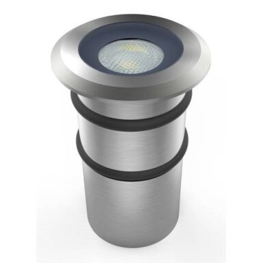 LED žemės paviršinis šviestuvas, nerūdyjantis plienas, 1W, šalta balta šviesa
