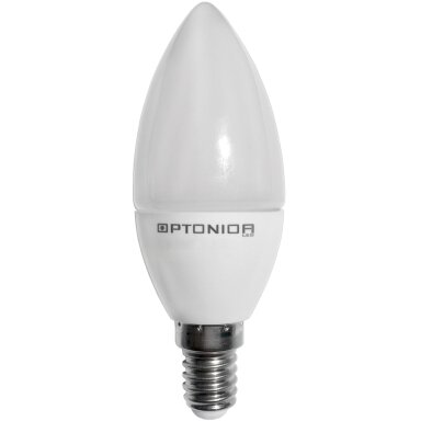 LED žvakė E14 4W, šilta balta šviesa