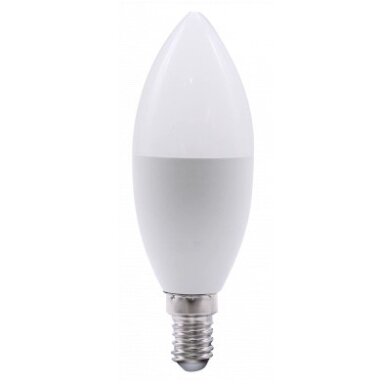 LED žvakė E14 C38 10W, šilta balta šviesa