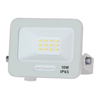 LED prožektorius, baltas, 90Lm/W, 10W, šalta balta šviesa LED prožektorius, baltas, 90Lm/W, 10W, šalta balta šviesa