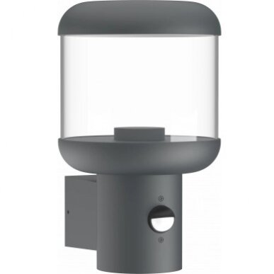 LED Wall Lamp, Up, Dark Grey, PIR Sensor