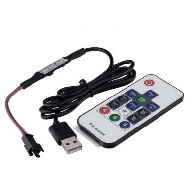 LED Digital Strip Controller, 5V, with Remote Console, 14 Buttons 1