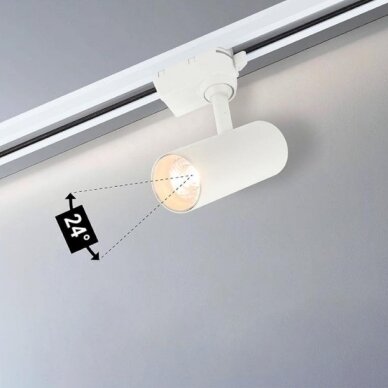 LED Track Light, White Body, 12W, 1200Lm, Neutral Light 4