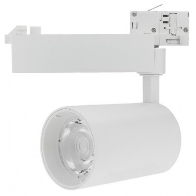 LED 4 Wire Track Light, White Body, 25W, 2750Lm, Neutral Light