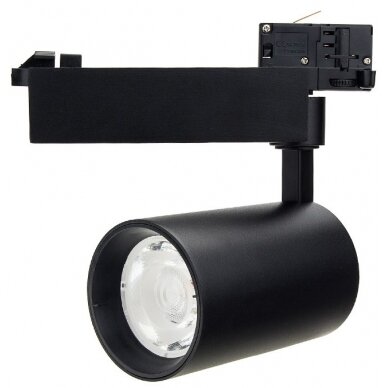 LED bėginis šviestuvas, 3F, 25W, 2750Lm, juodas, šalta balta šviesa LED bėginis šviestuvas, 3F, 25W, 2750Lm, juodas, šalta balta šviesa