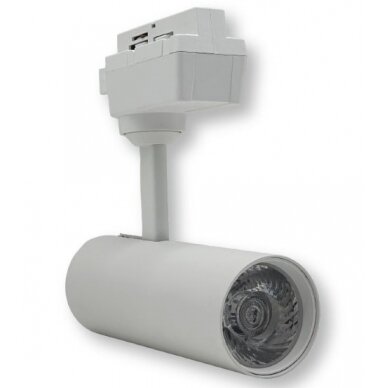 LED Track Light, White Body, 12W, 1200Lm, Neutral Light