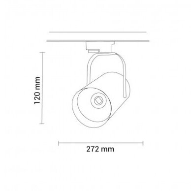 LED bėginis šviestuvas, 3F, 25W, 1875Lm, baltas, šalta balta šviesa 1