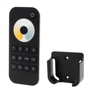 LED CCT Remote Control Console, 4 Zones, RF 2.4G, RT7, Black 2