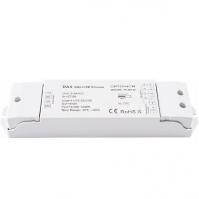 LED DALI maitinimo šaltinis, 12-24V, 480W, reguliuojamas, 5 metai garantija 1 LED DALI maitinimo šaltinis, 12-24V, 480W, reguliuojamas, 5 metai garantija 1