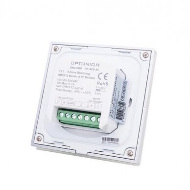 LED DMX Controller, 4 Zones, Remote Control 2