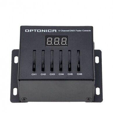 LED DMX Sliding Fader Console, 6 Channel 1