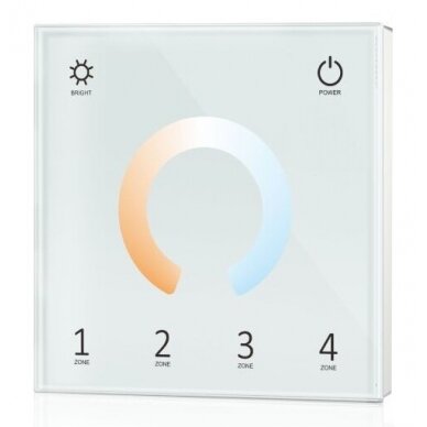 LED Dimming DMX Remote Control Wall Console, 4 Zones, White