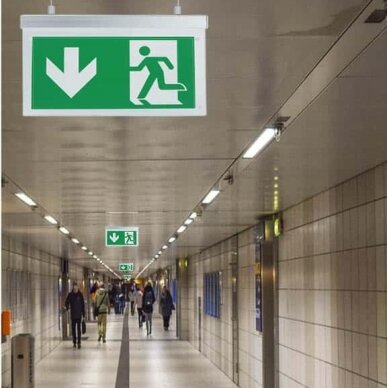 LED Hanging  Emergency Exit Light, 2W, 3 Hours, White Light 4
