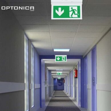 LED Wall Surface Emergency Exit Light, 2W, 3 Hours, with PVC Legend, White Light 4 LED Wall Surface Emergency Exit Light, 2W, 3 Hours, with PVC Legend, White Light 4