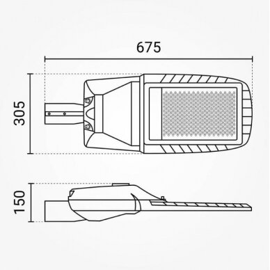 LED Street Light, 200W, White Light 4