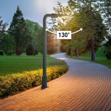 LED gatvės šviestuvas, reguliuojamas spindulys, 3 metai garantija, 50W, neutrali balta šviesa 4 LED gatvės šviestuvas, reguliuojamas spindulys, 3 metai garantija, 50W, neutrali balta šviesa 4