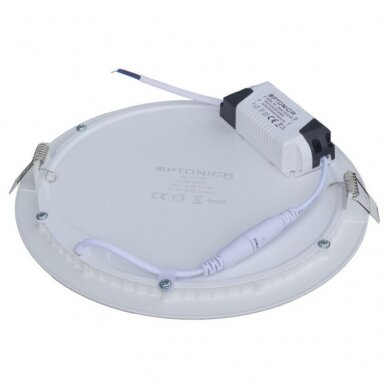 LED įmontuojamas modulis, apvalus, 18W, šalta balta šviesa 1