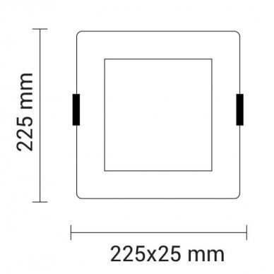 LED Built-In Module, Square, 18W, White Light 2