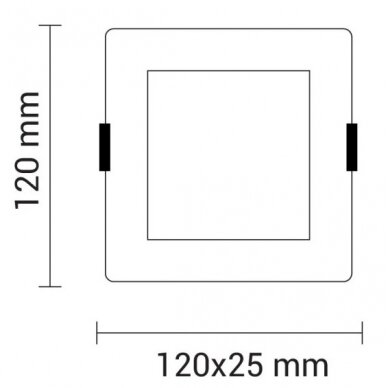 LED Built-In Module, Square, 6W, Warm Light 2