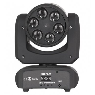 LED Shaking Head, 6x10W, Laser, Bee Eyes 2