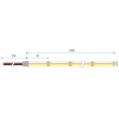 LED Strip 10W/m, 900Lm/m, 24V, IP65, Warm Light 4