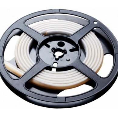 LED juosta, 10W/m, 900Lm/m, 24V, IP65, šilta balta šviesa 1 LED juosta, 10W/m, 900Lm/m, 24V, IP65, šilta balta šviesa 1