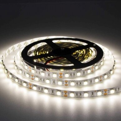 LED juosta, 14.4W/m, 1000Lm/m, 12V, Pro, neutrali balta šviesa 2 LED juosta, 14.4W/m, 1000Lm/m, 12V, Pro, neutrali balta šviesa 2
