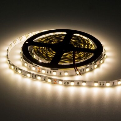 LED juosta, 14.4W/m, 600Lm/m, 24V, Pro, neutrali balta šviesa 2 LED juosta, 14.4W/m, 600Lm/m, 24V, Pro, neutrali balta šviesa 2