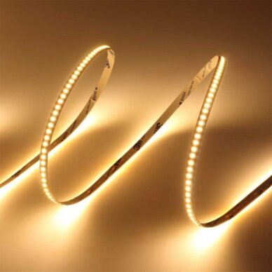 LED juosta, 14W/m, 1820Lm/m, 24V, šilta balta šviesa 3 LED juosta, 14W/m, 1820Lm/m, 24V, šilta balta šviesa 3