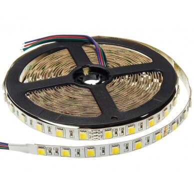 LED juosta, 16W/m, 800Lm/m, 24V, 3 metai garantija, IP65, šilta balta šviesa/šalta balta šviesa LED juosta, 16W/m, 800Lm/m, 24V, 3 metai garantija, IP65, šilta balta šviesa/šalta balta šviesa