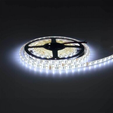 LED juosta, 16W/m, 800Lm/m, 24V, 3 metai garantija, IP65, šilta balta šviesa/šalta balta šviesa 2 LED juosta, 16W/m, 800Lm/m, 24V, 3 metai garantija, IP65, šilta balta šviesa/šalta balta šviesa 2
