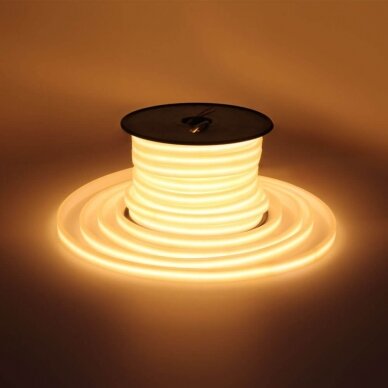 LED juosta, 6W/m, 500Lm/m, 48V, pieno spalvos dangtelis, šilta balta šviesa 2 LED juosta, 6W/m, 500Lm/m, 48V, pieno spalvos dangtelis, šilta balta šviesa 2