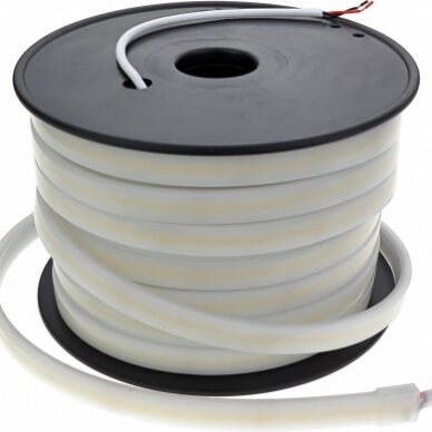 LED juosta, 6W/m, 500Lm/m, 48V, pieno spalvos dangtelis, šilta balta šviesa 1