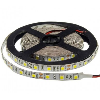 LED juosta, 7.2W/m, 500Lm/m, 12V, Pro, šalta balta šviesa LED juosta, 7.2W/m, 500Lm/m, 12V, Pro, šalta balta šviesa